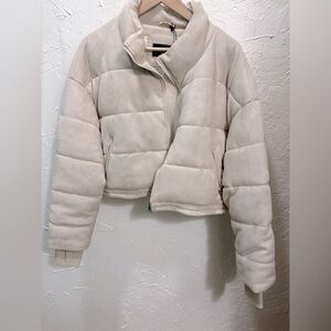 Women's Cream Puffer Jacket